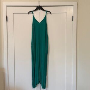 Love stitch green/teal maxi dress